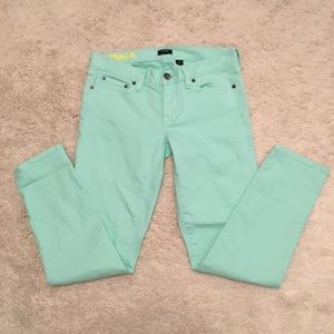 J. Crew Mint Toothpick Skinny Jean 27